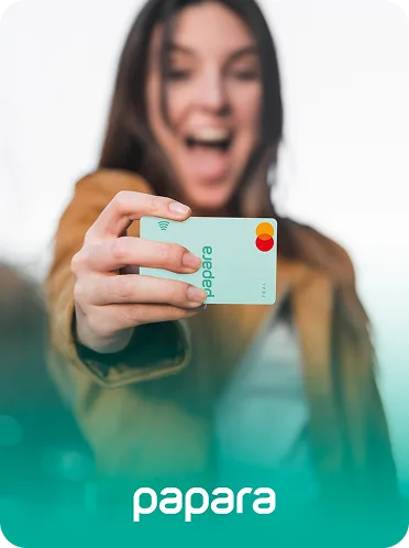 Papara NFC-enabled card station at Money 20/20 Amsterdam